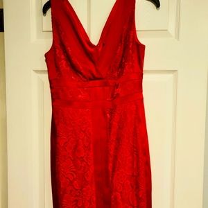 Red above the knee Dress.